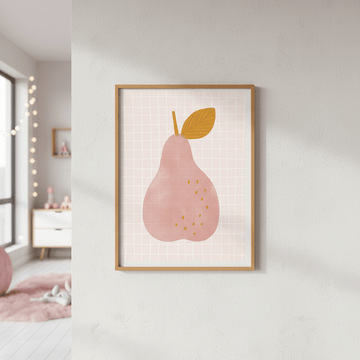 Pink Pear by Menina Lisboa wall - art - picture - poster