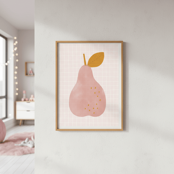 Pink Pear by Menina Lisboa | Art & Canvas Print
