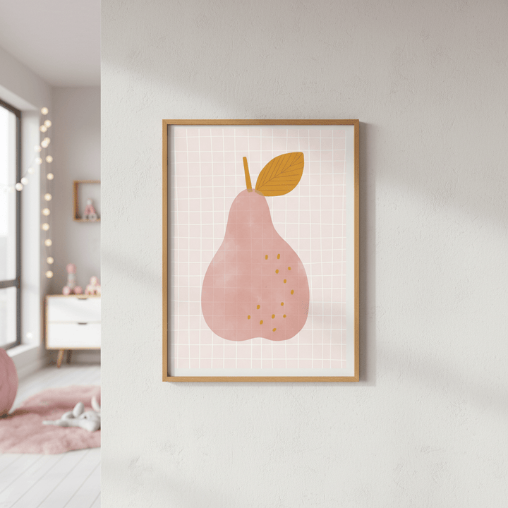 Pink Pear by Menina Lisboa wall - art - picture - poster