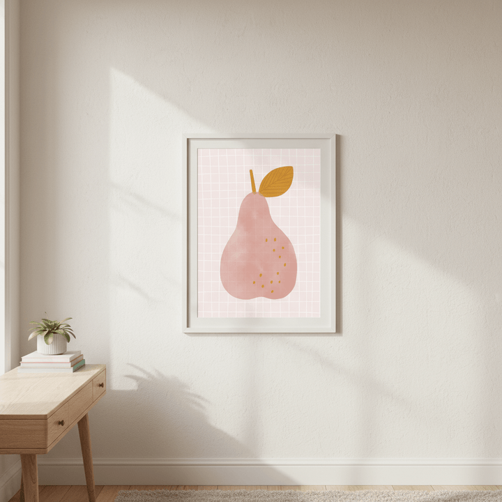 Pink Pear by Menina Lisboa wall - art - picture - poster
