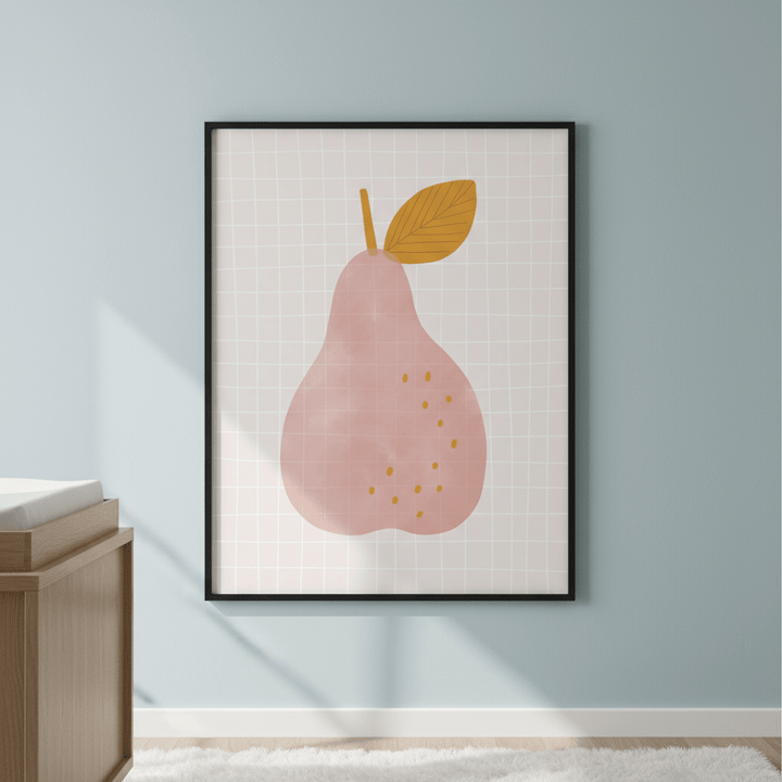 Pink Pear by Menina Lisboa wall - art - picture - poster