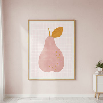 Pink Pear by Menina Lisboa wall - art - picture - poster