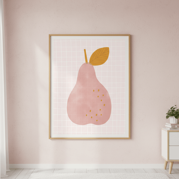 Pink Pear by Menina Lisboa wall - art - picture - poster