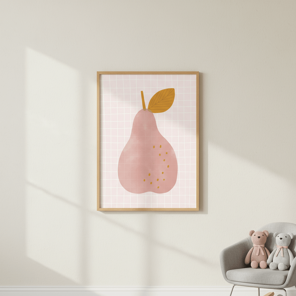 Pink Pear by Menina Lisboa wall - art - picture - poster