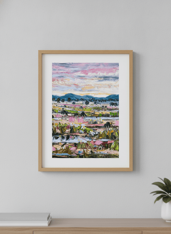 Pink Plains By Angela Hawkey | Art & Canvas Print