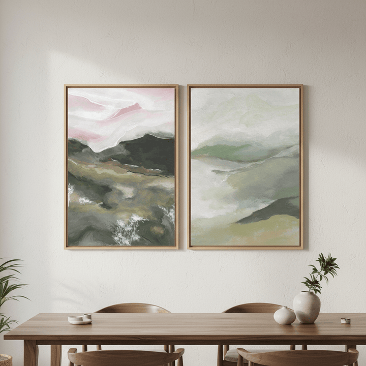 Pink Recollections Duo by Josephine Wianto wall - art - picture - poster