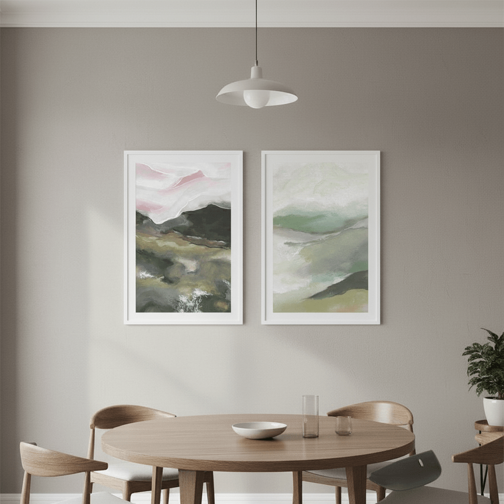 Pink Recollections Duo by Josephine Wianto wall - art - picture - poster