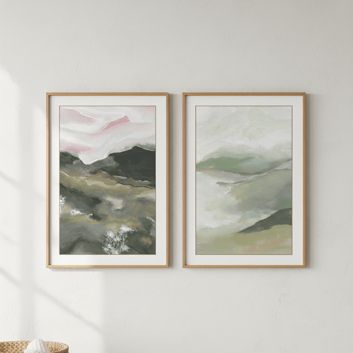 Pink Recollections Duo by Josephine Wianto wall - art - picture - poster