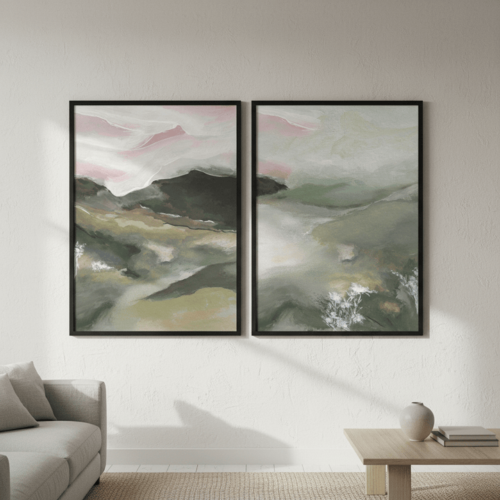 Pink Recollections Duo by Josephine Wianto wall - art - picture - poster