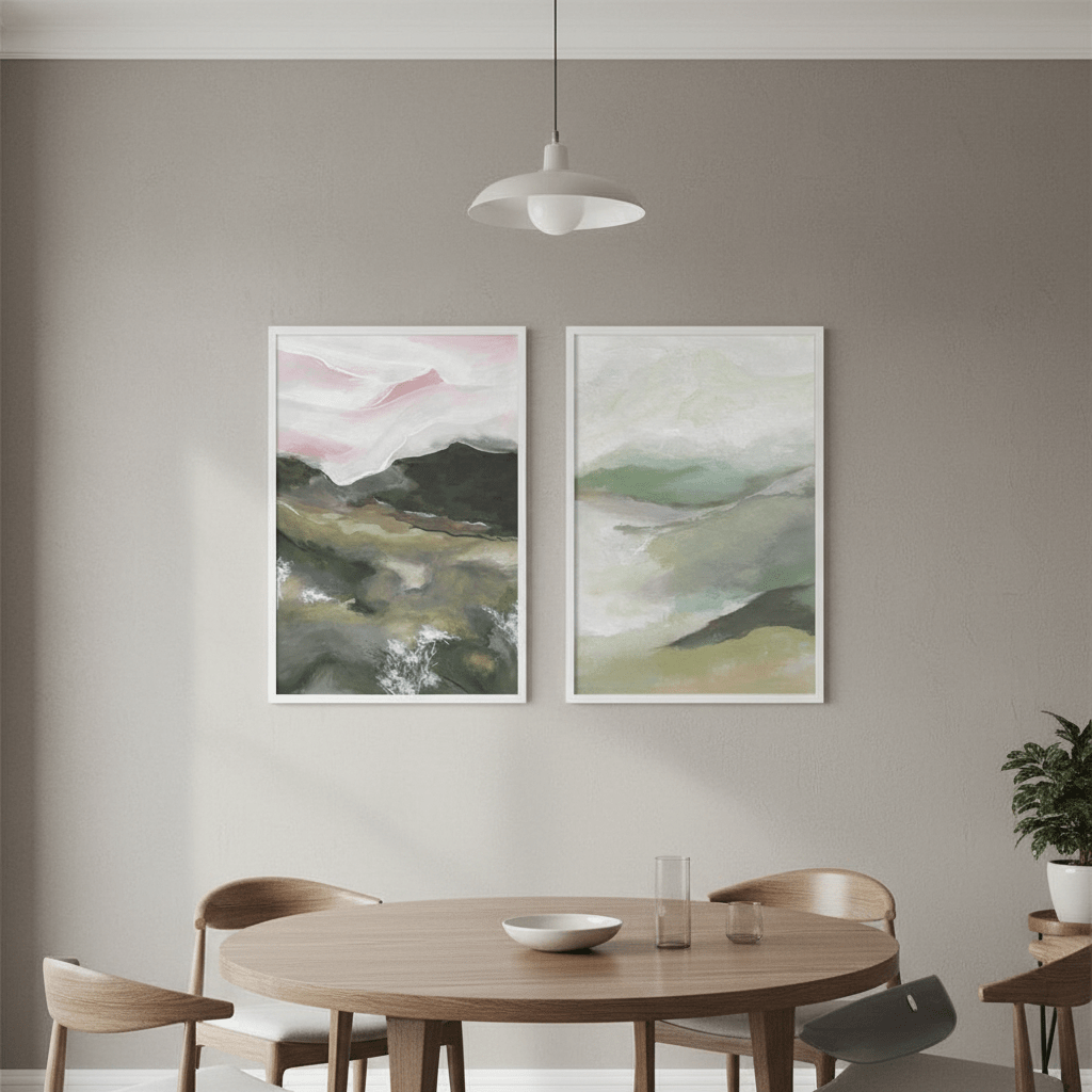 Pink Recollections Duo by Josephine Wianto wall - art - picture - poster