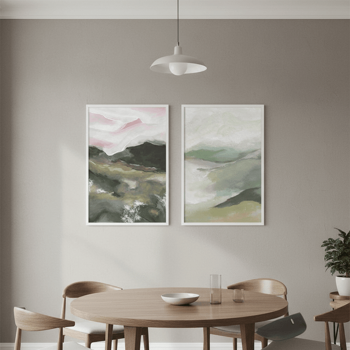 Pink Recollections Duo by Josephine Wianto wall - art - picture - poster