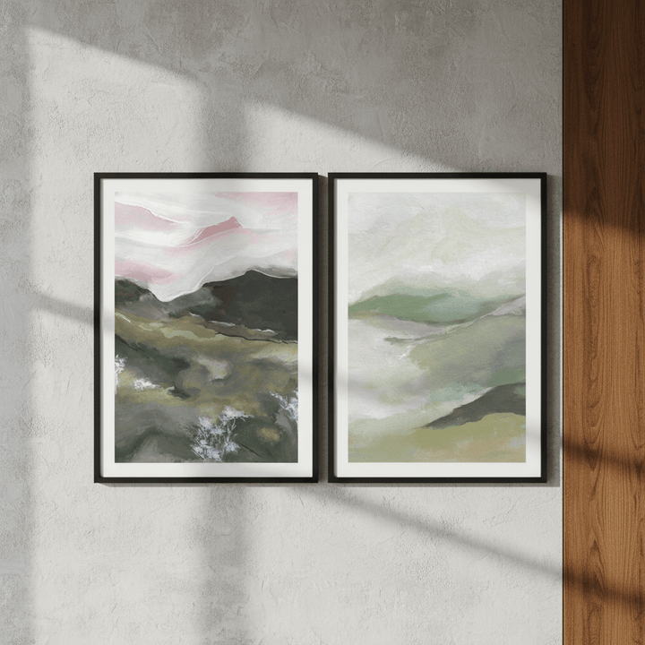Pink Recollections Duo by Josephine Wianto wall - art - picture - poster