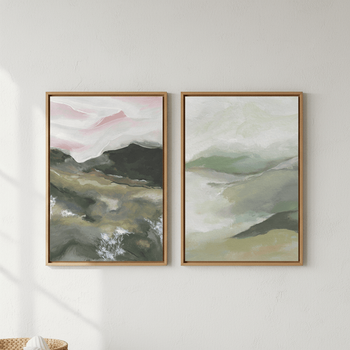 Pink Recollections Duo by Josephine Wianto wall - art - picture - poster