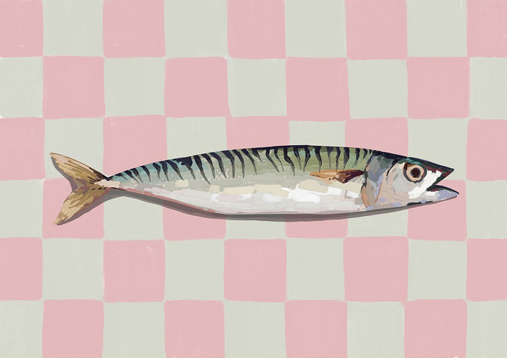 Pink Sardine Kitchen Print - Style My Wall