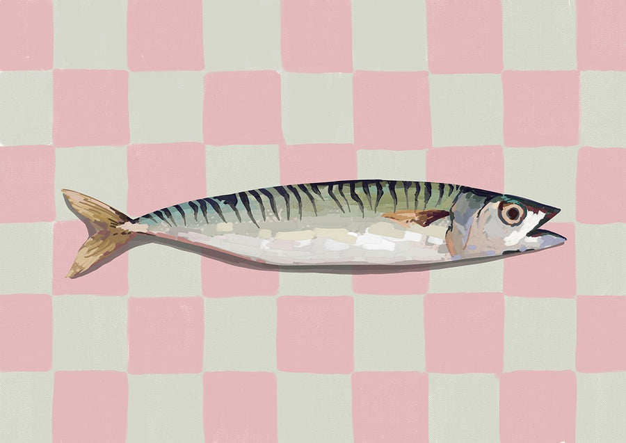 Pink Sardine Kitchen Print