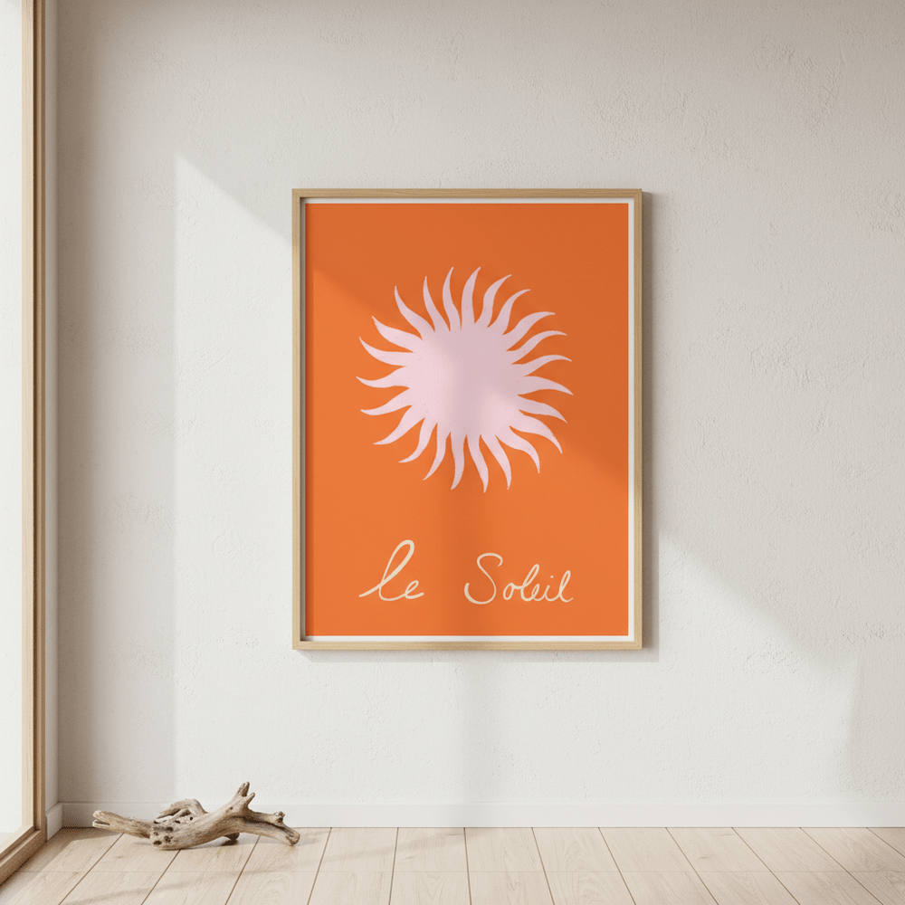 Pink Soleil by Ivy Green Illustrations wall - art - picture - poster