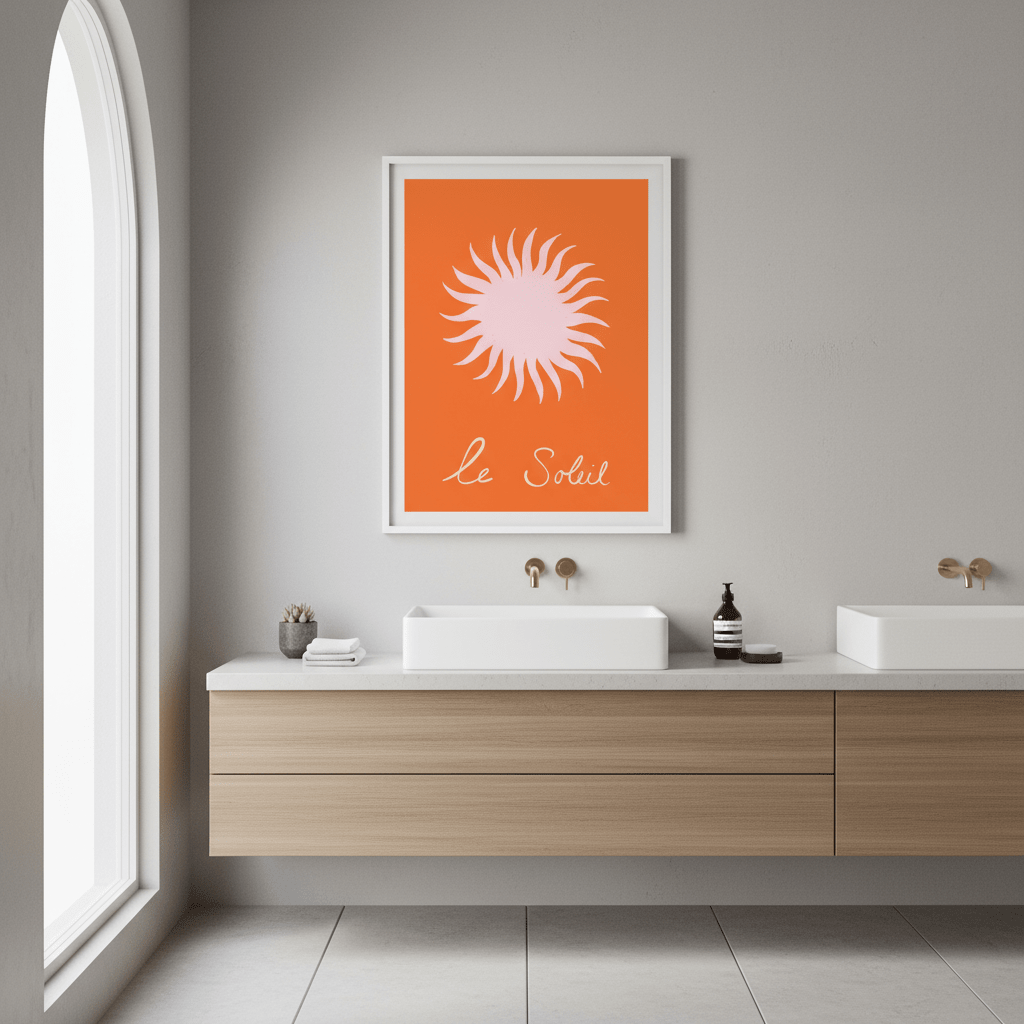 Pink Soleil by Ivy Green Illustrations wall - art - picture - poster