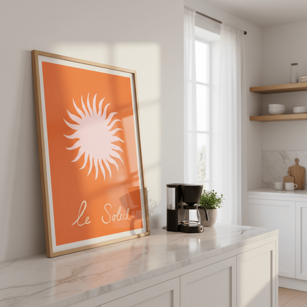 Pink Soleil by Ivy Green Illustrations wall - art - picture - poster