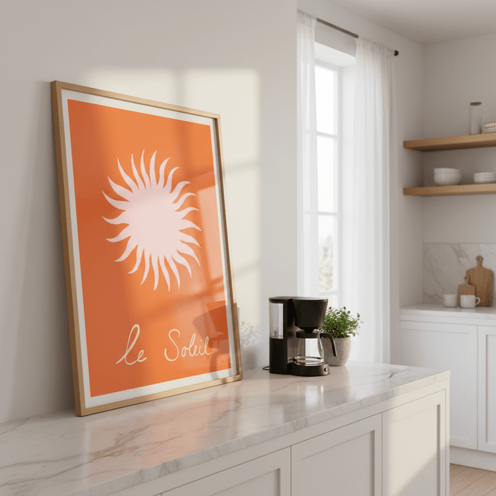 Pink Soleil by Ivy Green Illustrations wall - art - picture - poster