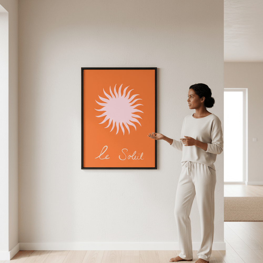 Pink Soleil by Ivy Green Illustrations wall - art - picture - poster