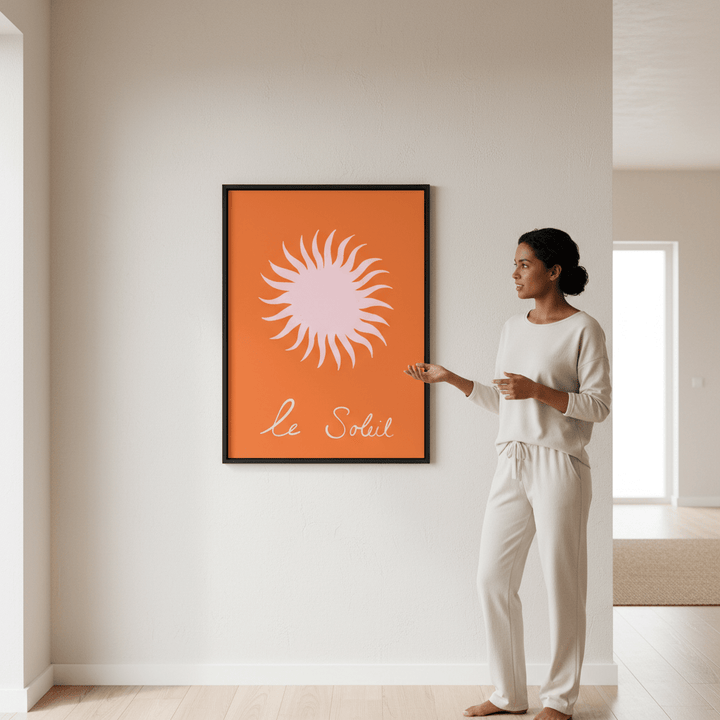 Pink Soleil by Ivy Green Illustrations wall - art - picture - poster
