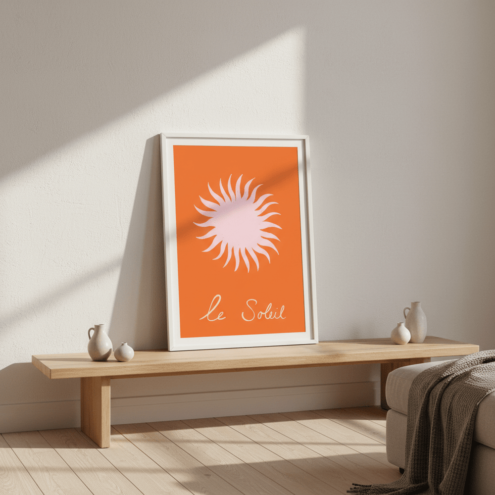 Pink Soleil by Ivy Green Illustrations wall - art - picture - poster