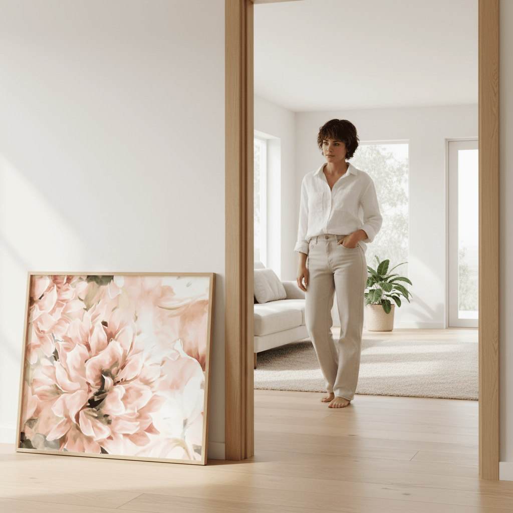 Pink Spring by Deer Muskeeter wall - art - picture - poster