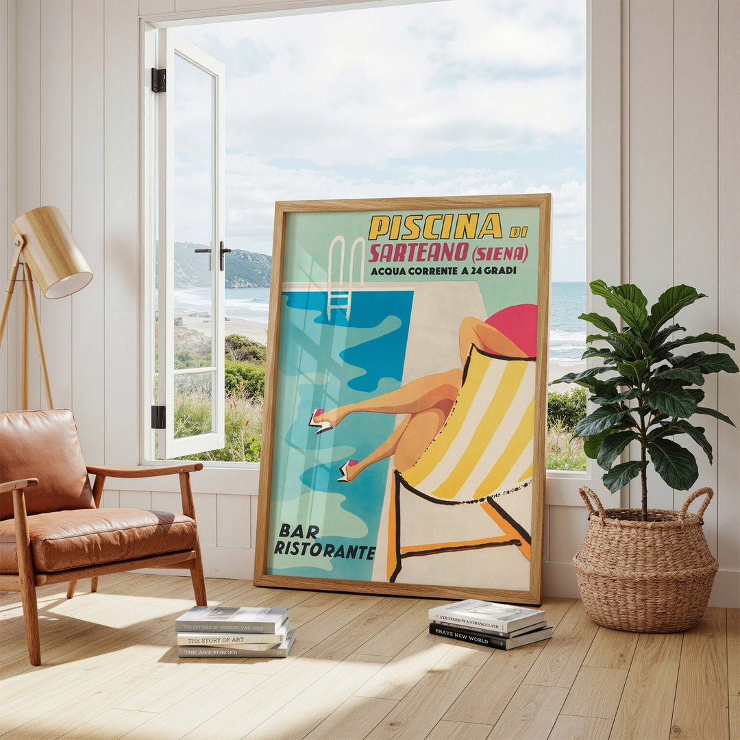Piscina Di Sartean Vintage Wall Art wall - art - picture - poster