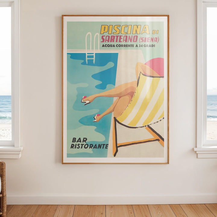 Piscina Di Sartean Vintage Wall Art wall - art - picture - poster