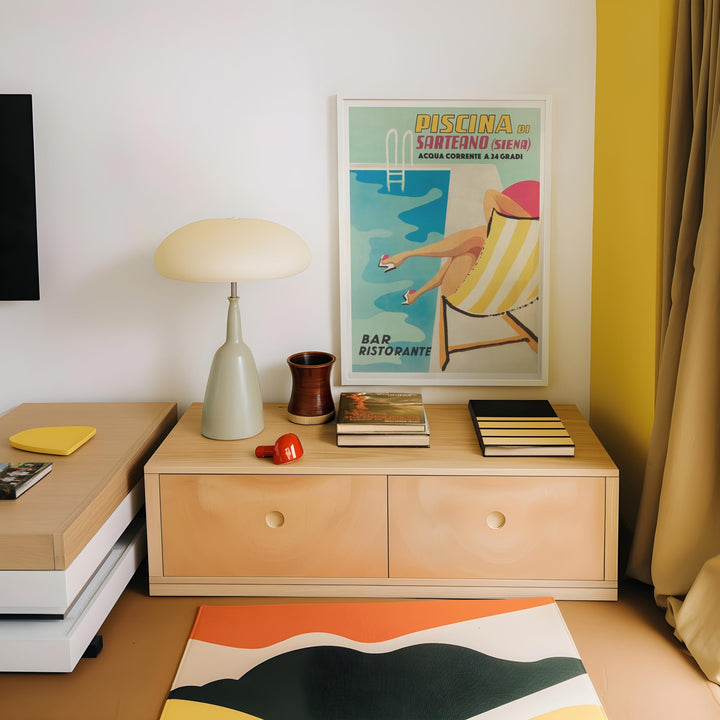 Piscina Di Sartean Vintage Wall Art wall - art - picture - poster