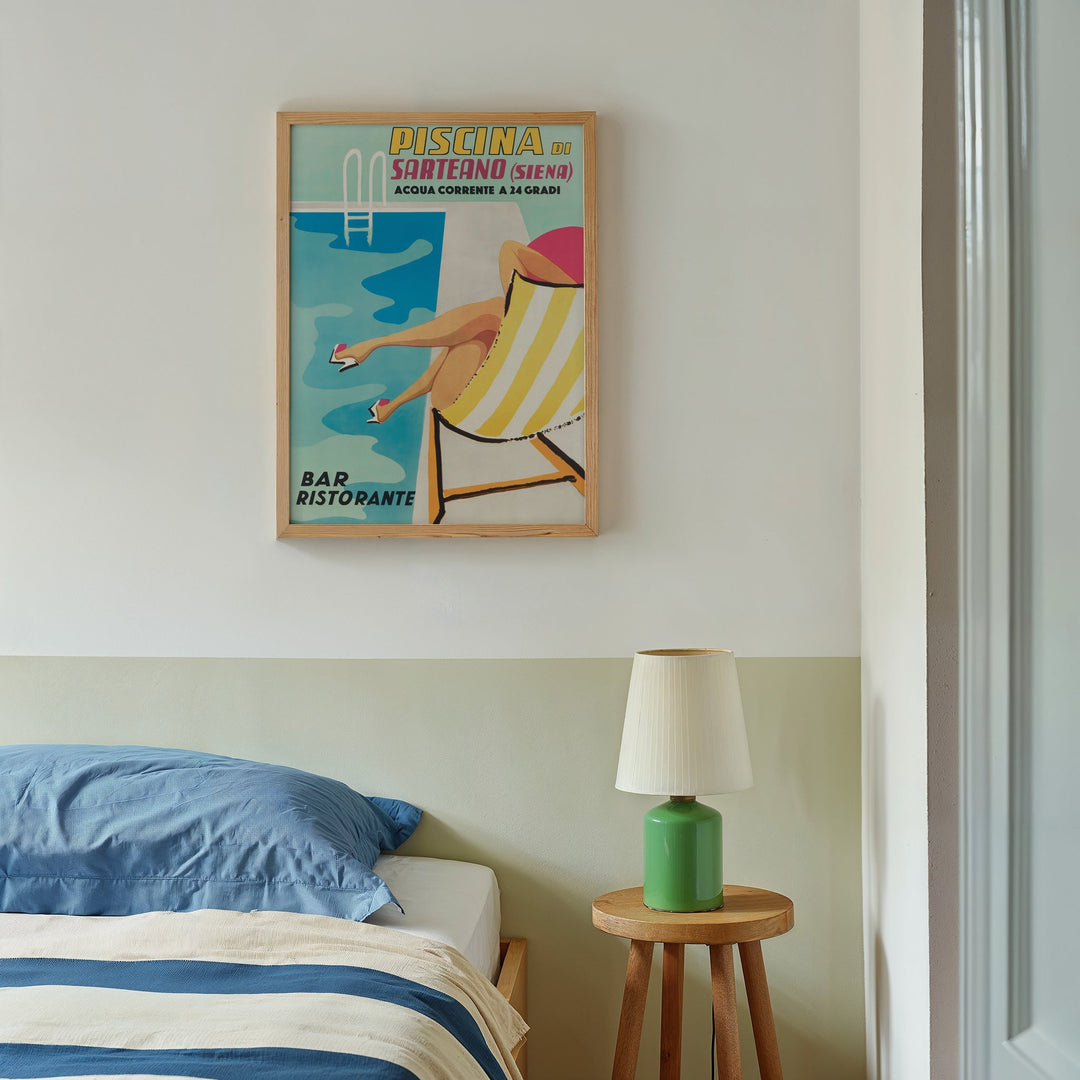 Piscina Di Sartean Vintage Wall Art wall - art - picture - poster