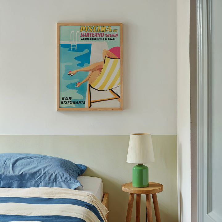 Piscina Di Sartean Vintage Wall Art wall - art - picture - poster