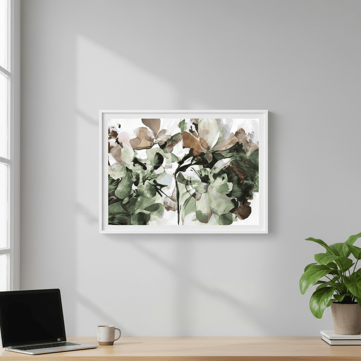 Pistachio Hydrangea by Deer Muskeeter wall - art - picture - poster