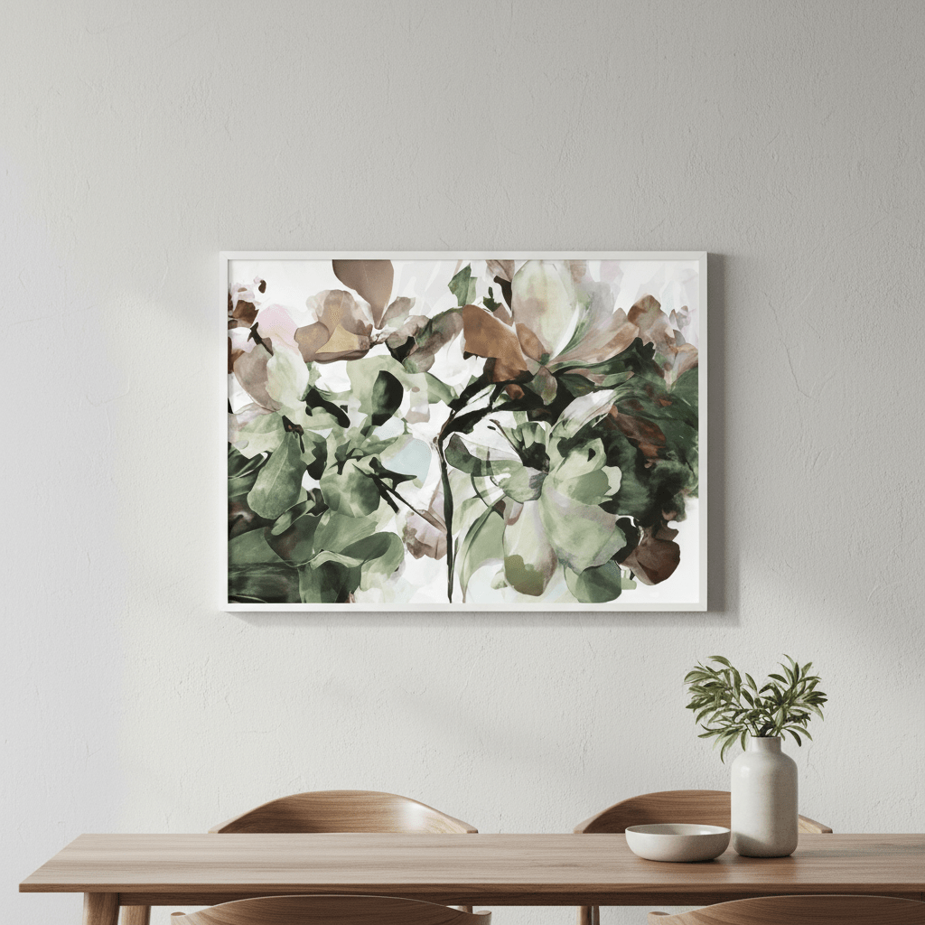 Pistachio Hydrangea by Deer Muskeeter wall - art - picture - poster