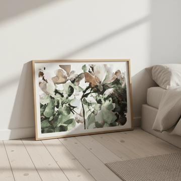 Pistachio Hydrangea by Deer Muskeeter wall - art - picture - poster