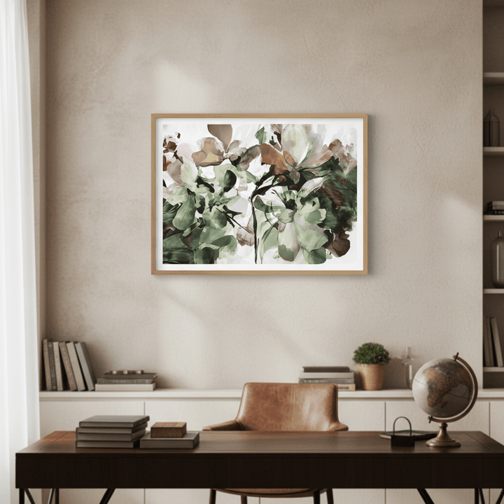 Pistachio Hydrangea by Deer Muskeeter wall - art - picture - poster
