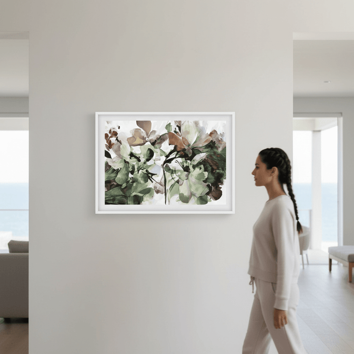 Pistachio Hydrangea by Deer Muskeeter wall - art - picture - poster