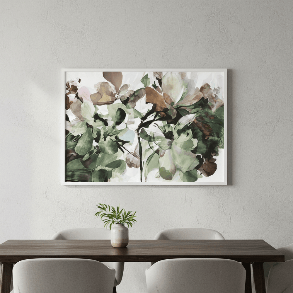Pistachio Hydrangea by Deer Muskeeter wall - art - picture - poster