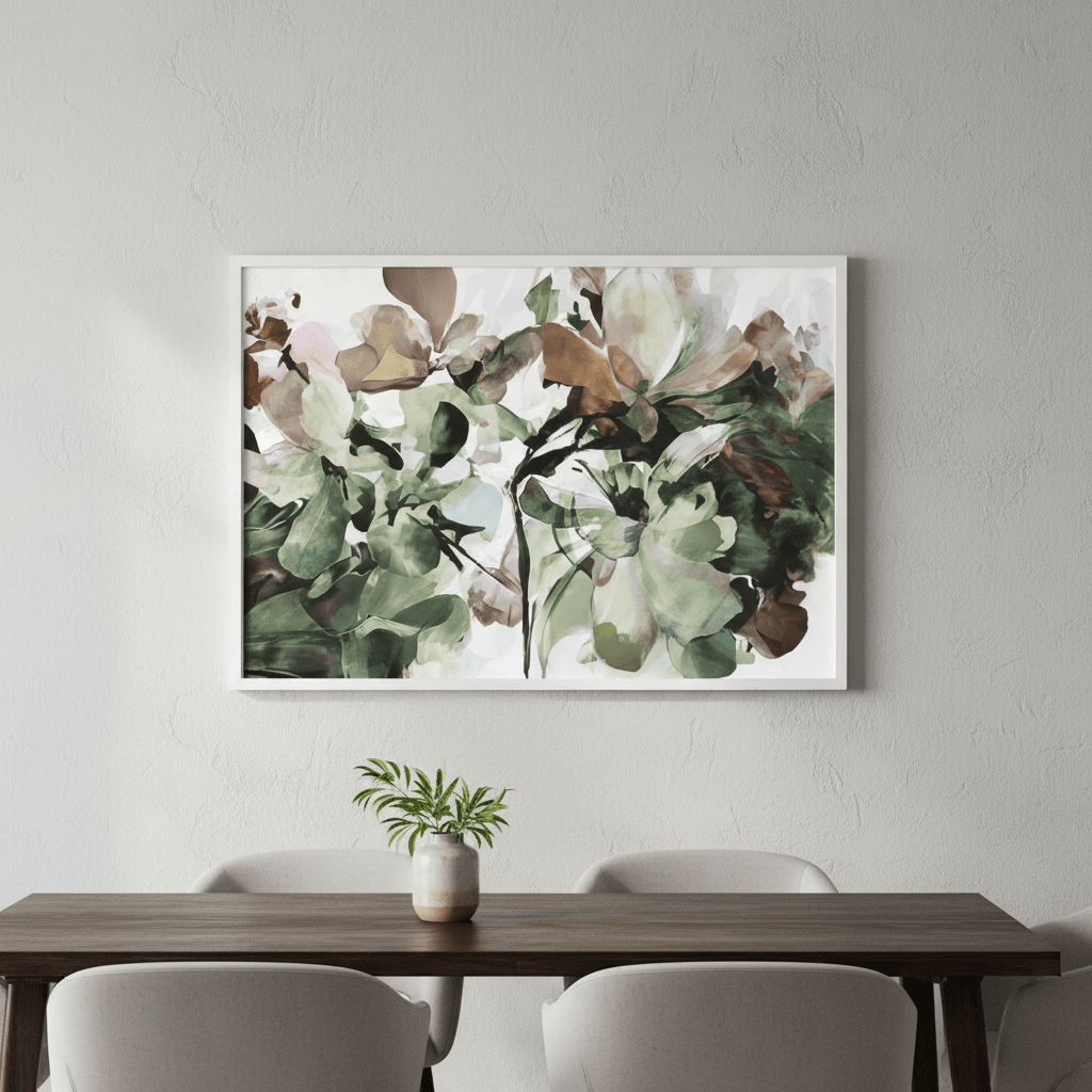 Pistachio Hydrangea by Deer Muskeeter wall - art - picture - poster