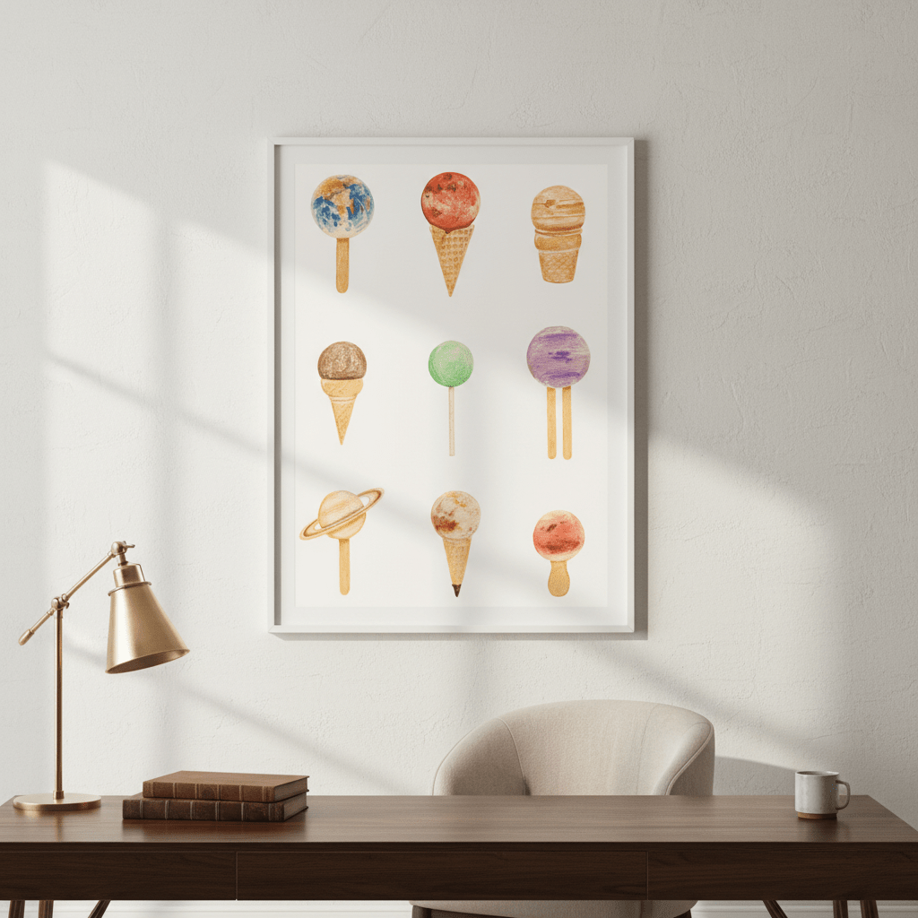 Planetarium Sugarium by Florent Bodart wall - art - picture - poster