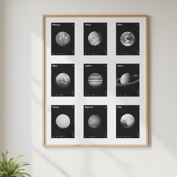 Planets with Data Family by Florent Bodart wall - art - picture - poster