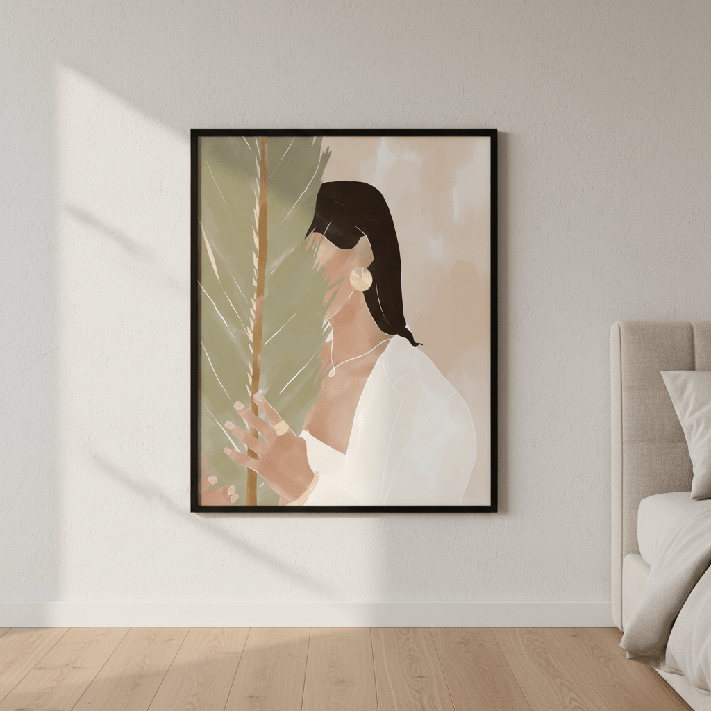 Plant Girl by Ivy Green Illustrations wall - art - picture - poster