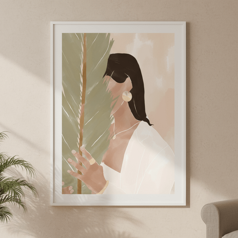 Plant Girl by Ivy Green Illustrations wall - art - picture - poster