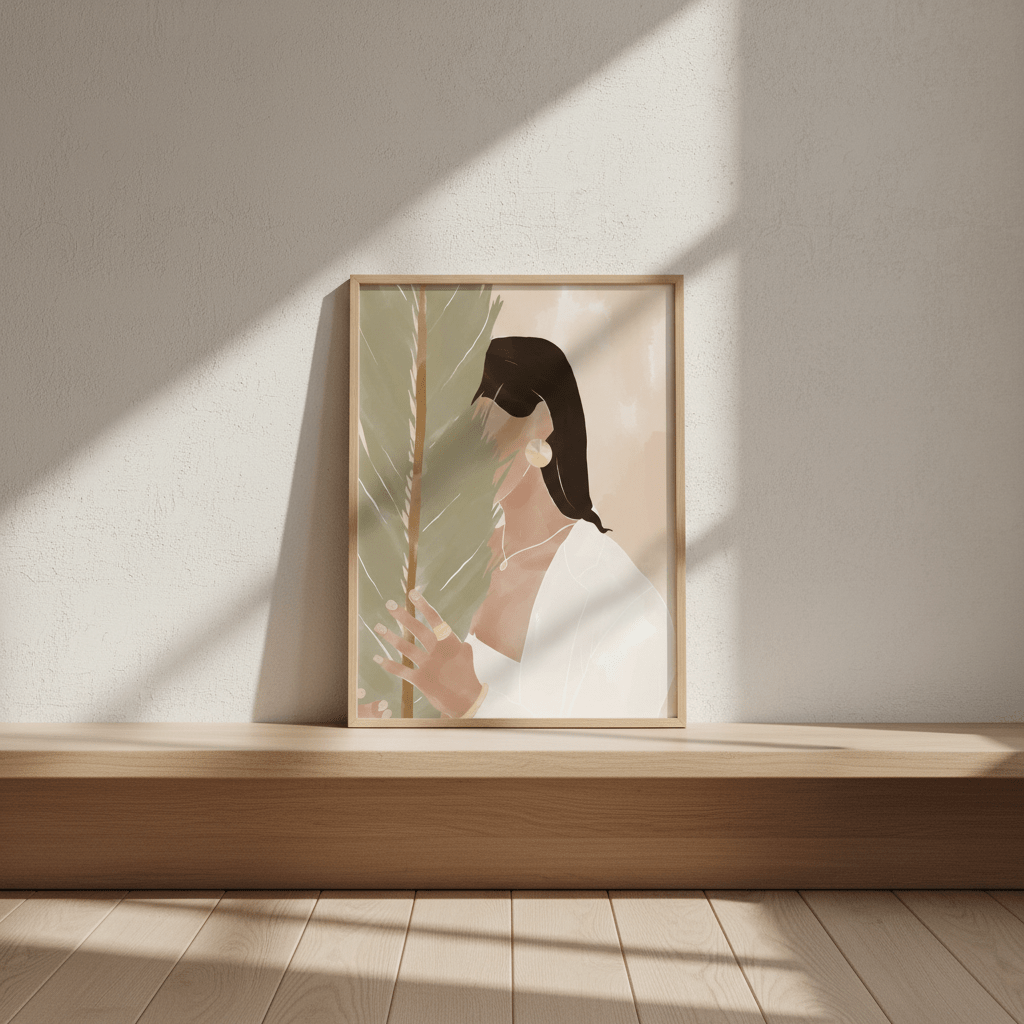 Plant Girl by Ivy Green Illustrations wall - art - picture - poster