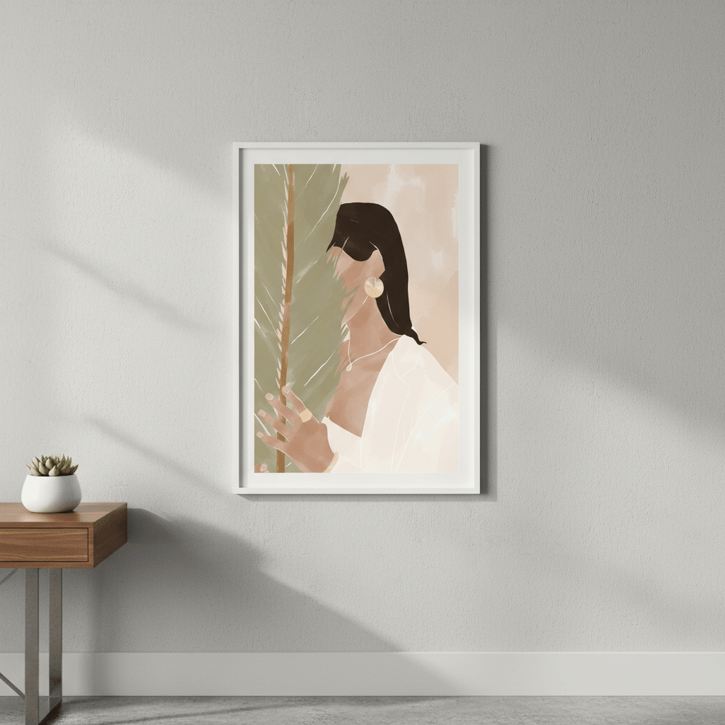 Plant Girl by Ivy Green Illustrations wall - art - picture - poster