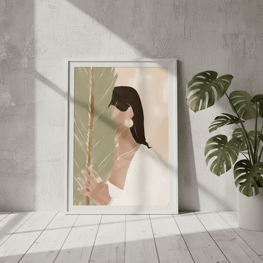 Plant Girl by Ivy Green Illustrations wall - art - picture - poster