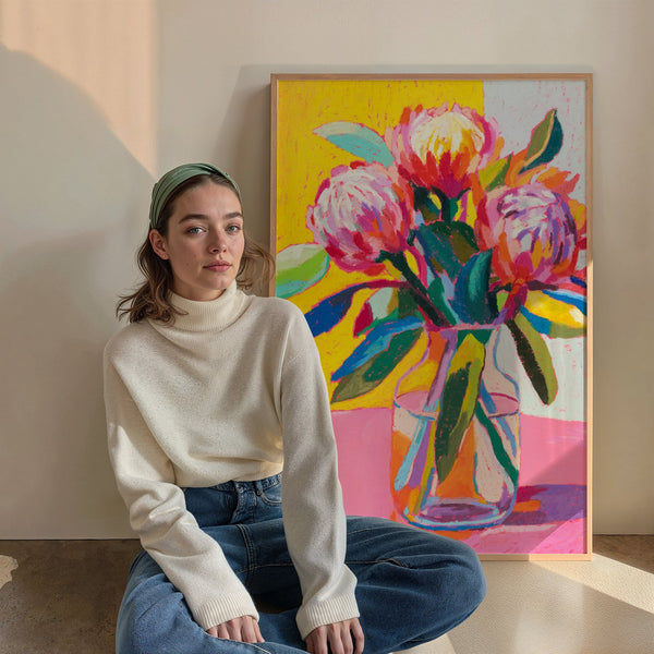 Playful Protea by Julia Ockert