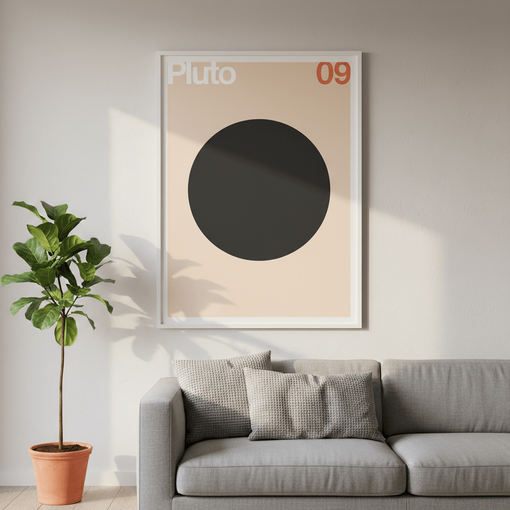 Pluto by Florent Bodart wall - art - picture - poster
