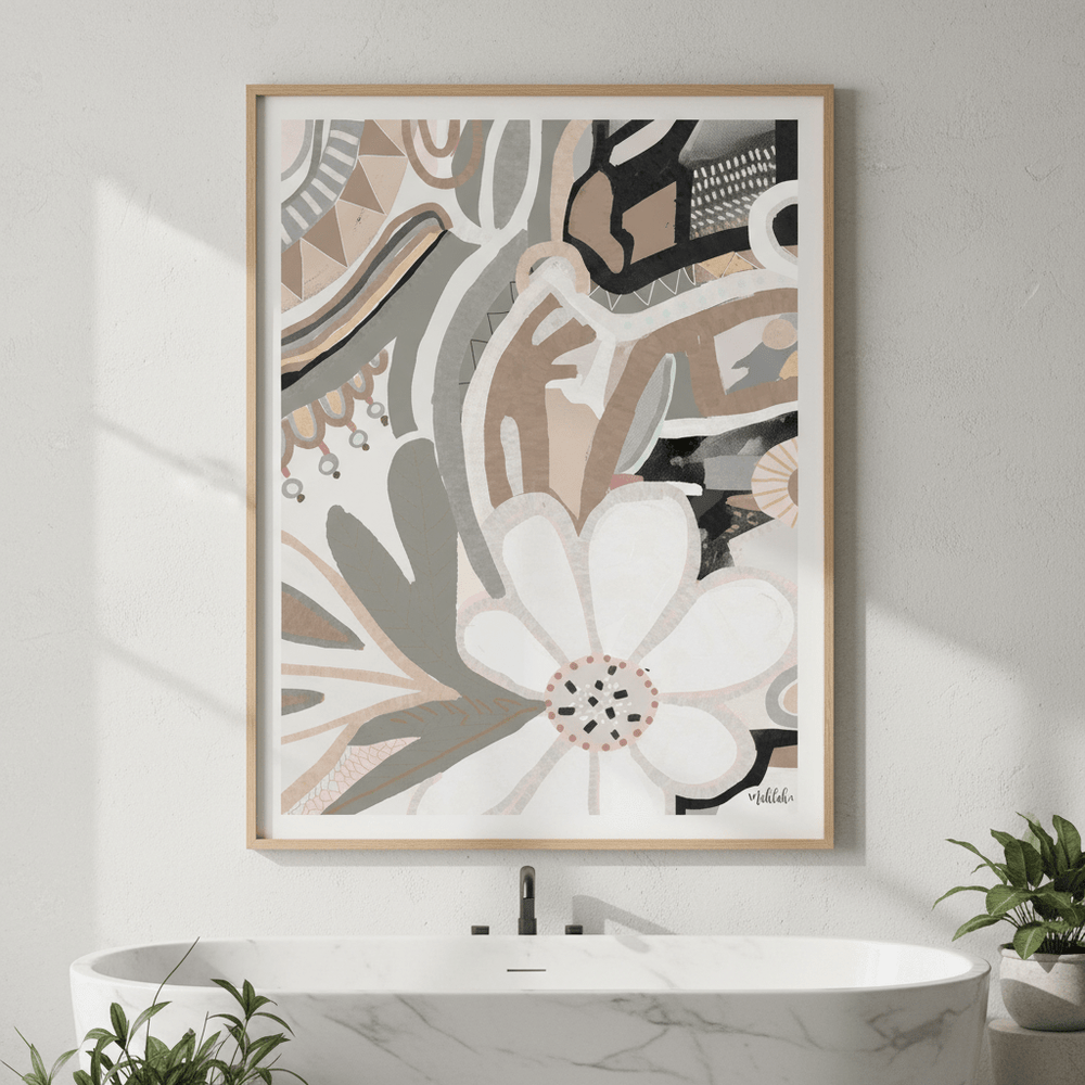 Polly Earth Flower by Inkheart Designs wall - art - picture - poster