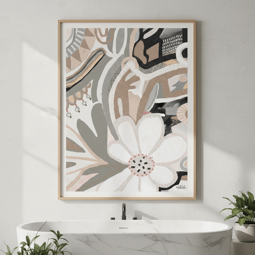 Polly Earth Flower by Inkheart Designs wall - art - picture - poster